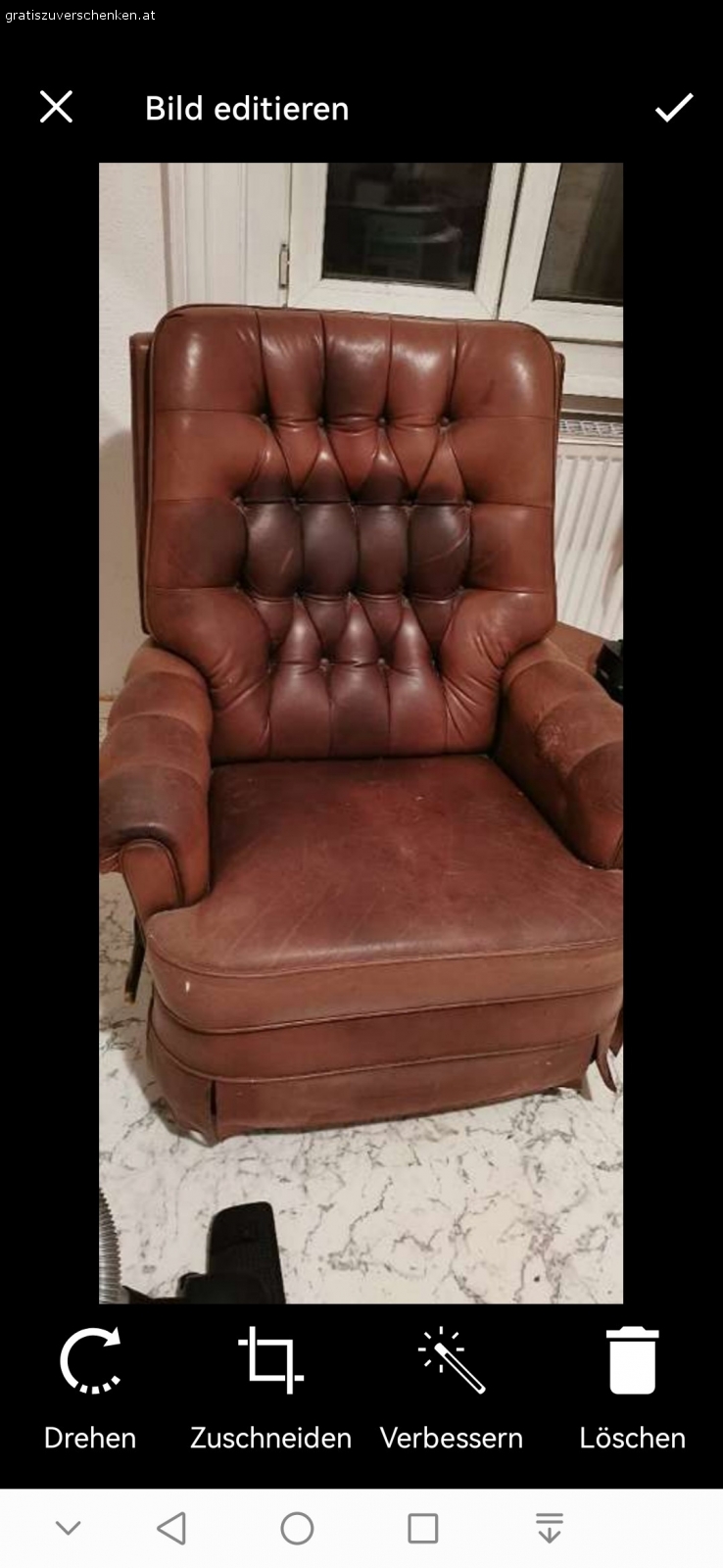 Ledersessel. Ledersessel gebraucht