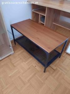 Möbel zu verschenken. Couchtisch, Schreibtisch, Vitrine, Couch, Fernsehtisch und Trennwand zu verschenken