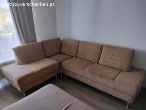 Sitzgruppe 250x190 cm plus Hocker