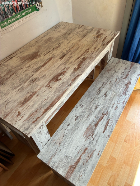 tisch mit 2 bänke