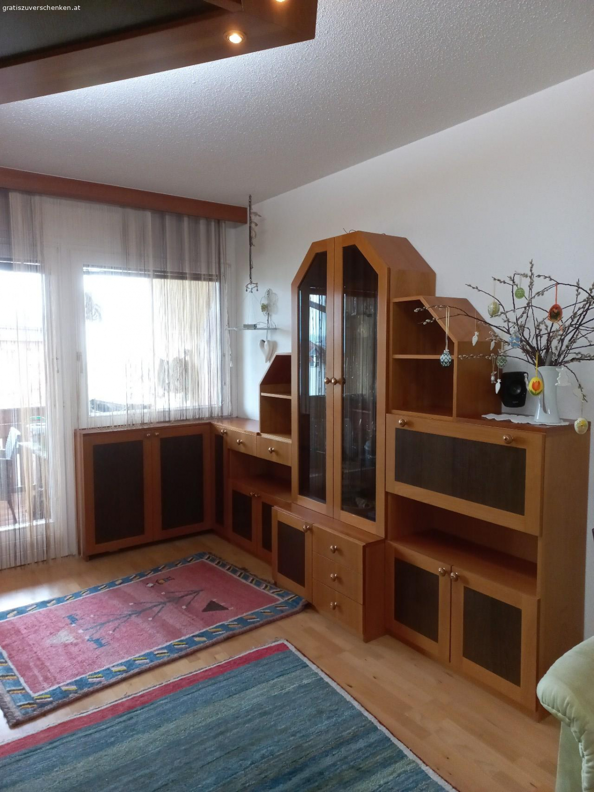 Wohnzimmer komplett. Tischlerarbeit;Kirsch /Mooreiche funiert,Selbstabholung