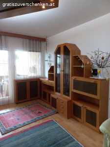 Wohnzimmer komplett. Tischlerarbeit;Kirsch /Mooreiche funiert,Selbstabholung